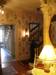 front door from inside Coach House