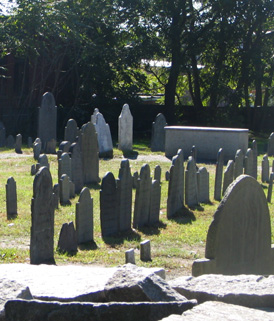 more tombstones in Salem cemetary