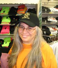 sportswear store tee shirts, hats