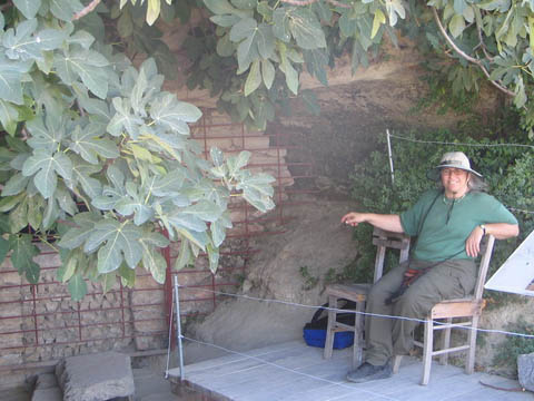 Outside the well